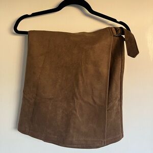 Faux sure wrap skirt